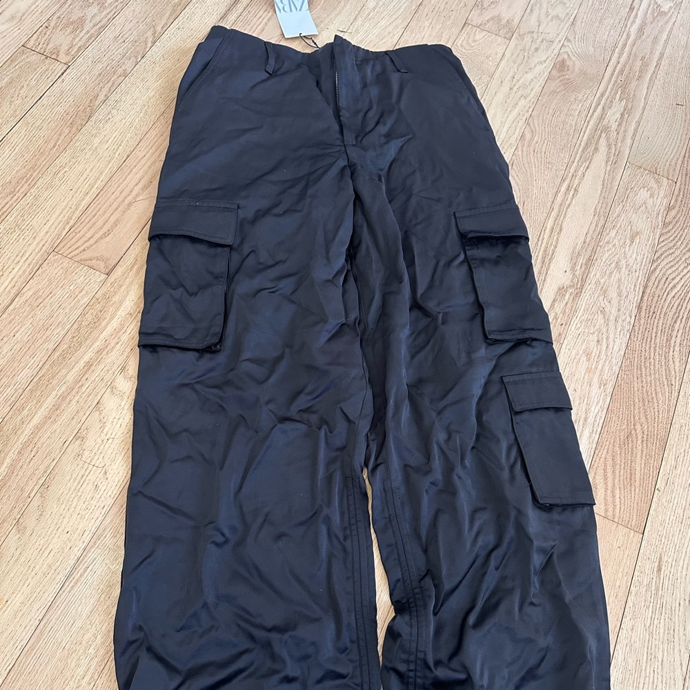 Zara Dark Cargo Pants size L